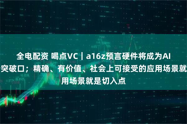 全电配资 喝点VC｜a16z预言硬件将成为AI的下一个突破口；精确、有价值、社会上可接受的应用场景就是切入点